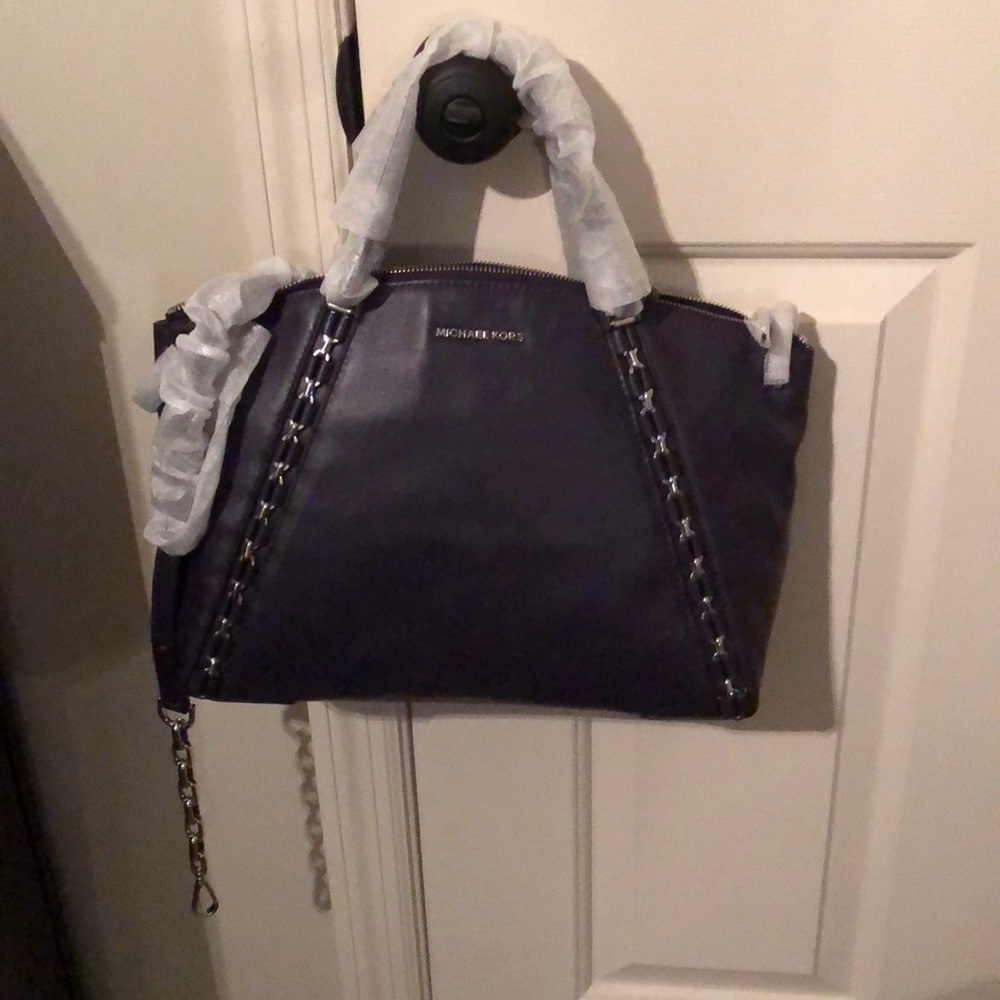 COPY - Michael Kors SADE.  Large Satchel Iris color